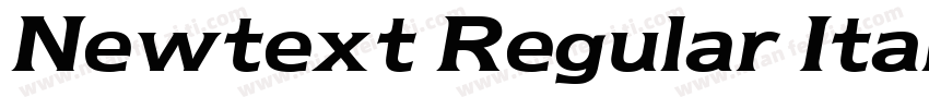 Newtext Regular Italic BT字体转换